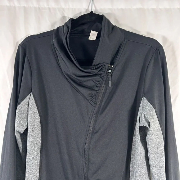 marika Yoga Jacket Women's Large Black Grey Full Zip Long Sleeve Pockets - Picture 2 of 12